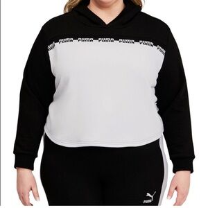 Puma Plus Size Amplified Cropped Hoodie